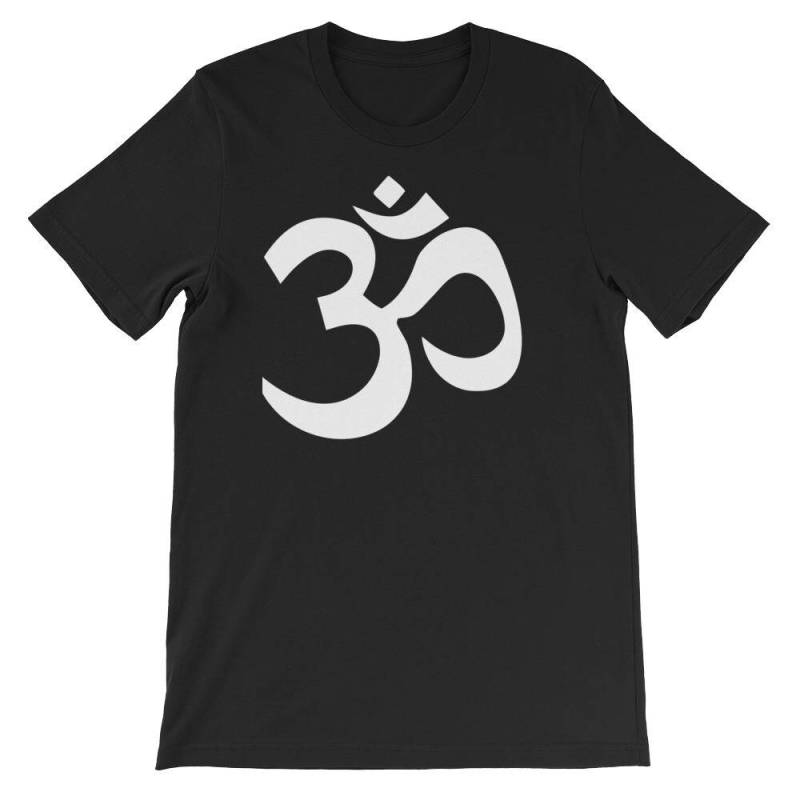 Om White Logo Kurzärmeliges Unisex-T-Shirt von Simpliciteesusa