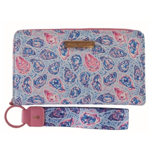 Simply Southern Designer-Geldbörse mit passendem Schlüsselanhänger, Auster, modisch von Simply Southern