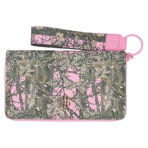 Simply Southern Designer-Geldbörse mit passendem Schlüsselanhänger, Camo Pink von Simply Southern