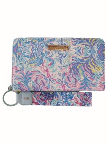 Simply Southern Designer-Geldbörse mit passendem Schlüsselanhänger, Wasserfarbe, modisch von Simply Southern