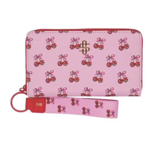 Simply Southern Designer-Geldbörse mit passendem Schlüsselanhänger, kirsche, modisch von Simply Southern