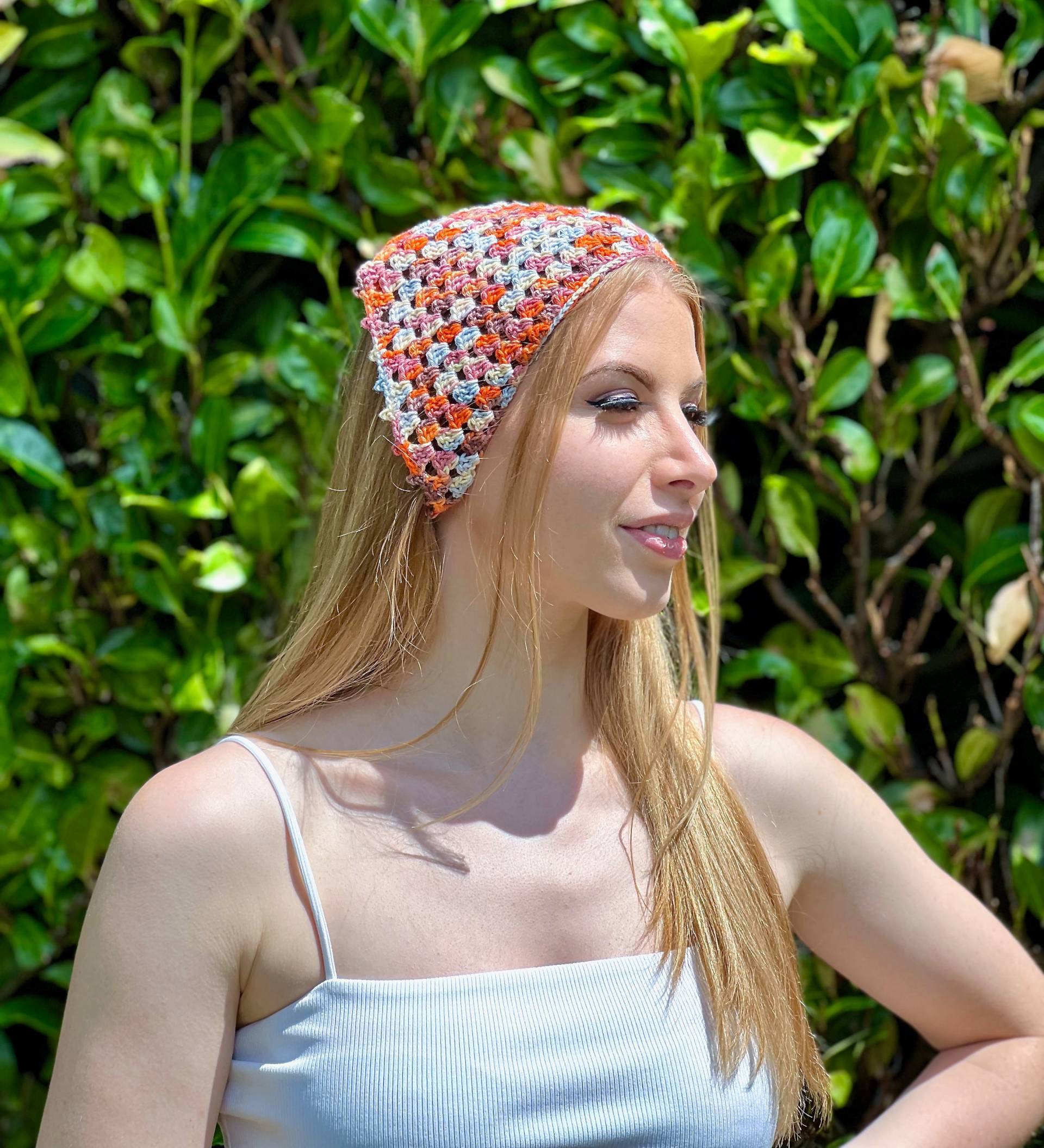 Gehäkelte Bandana Handgemacht Aus 100% Bio-Baumwolle Gehäkelte Bandana Handgemacht Aus 100% Bio-Baumwolle von SimplyAndHandmade