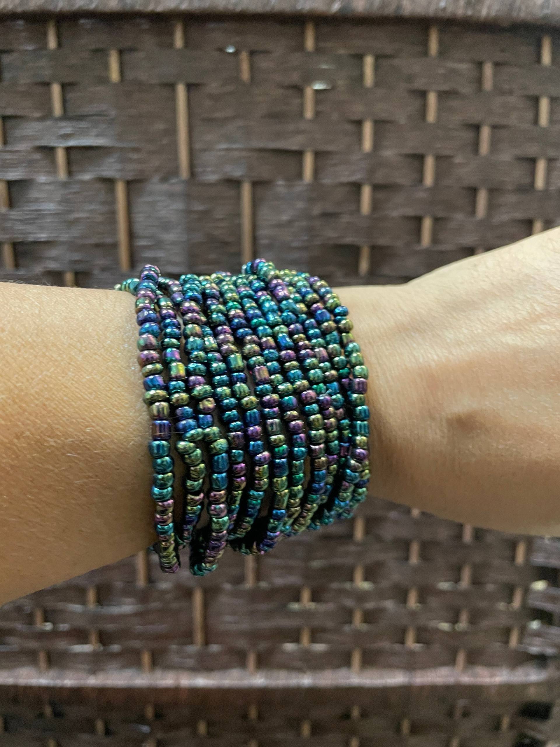 Schwarzer Regenbogen, Armband, Körperschmuck, Perlenarmband, Hochzeitsschmuck, Fuß -/Fußkettchen Halsschmuck, Dehnbares Armband Schwarzer Regenbogen, Armband, Körperschmuck, Perlenarmband, Hochzeitsschmuck, Fuß -/Fußkettchen Halsschmuck, Dehnbares Armband von SimplyBeautifulIdeas