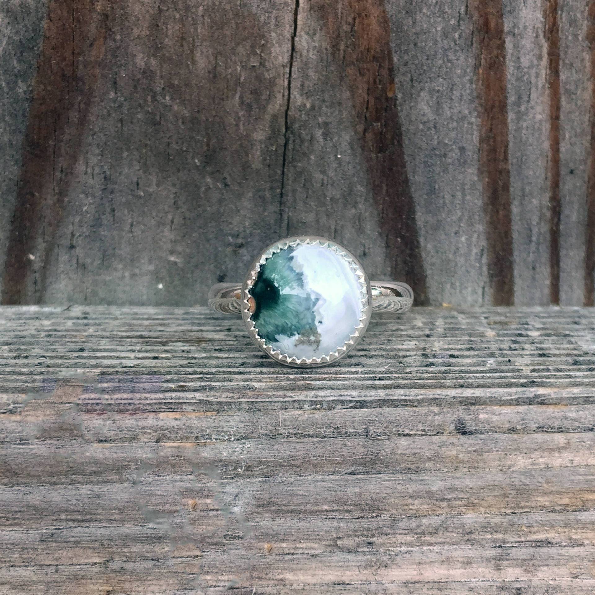 Ozean Jaspis Ring - Sterling Silber Edelstein Weiß Grün Unikat Grüner Ringe Ozean Jaspis Ring - Sterling Silber Edelstein Weiß Grün Unikat Grüner Ringe von SimplyBoldJD