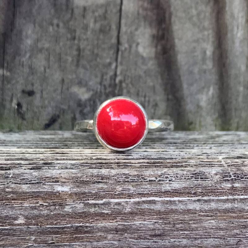 Rote Koralle Ring - Schmuck Rote Koralle Ring - Schmuck von SimplyBoldJD