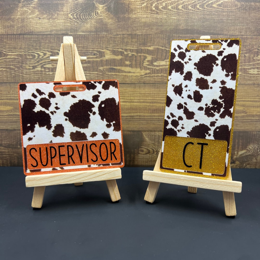 Custom Badge Buddy - Brauner Kuh Abzeichen Animal Print Marker Parker Id Kennung Custom Badge Buddy - Brauner Kuh Abzeichen Animal Print Marker Parker Id Kennung von SimplyCORA