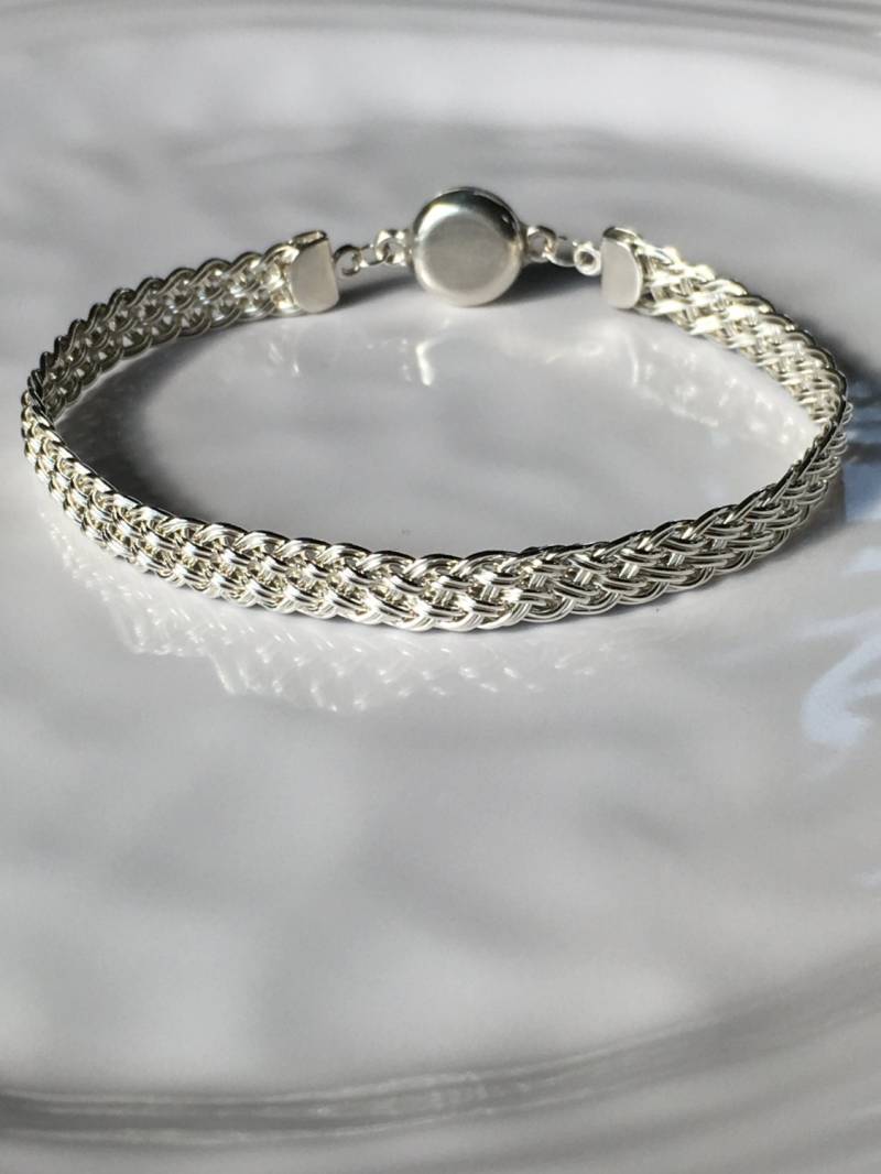 Geflochtenes Armband Aus Sterlingsilber Mit Magnetverschluss von SimplyCharmingME