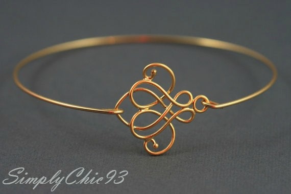 Goldene Knoten Armband Armreif Goldene Knoten Armband Armreif von SimplyChicDesigner