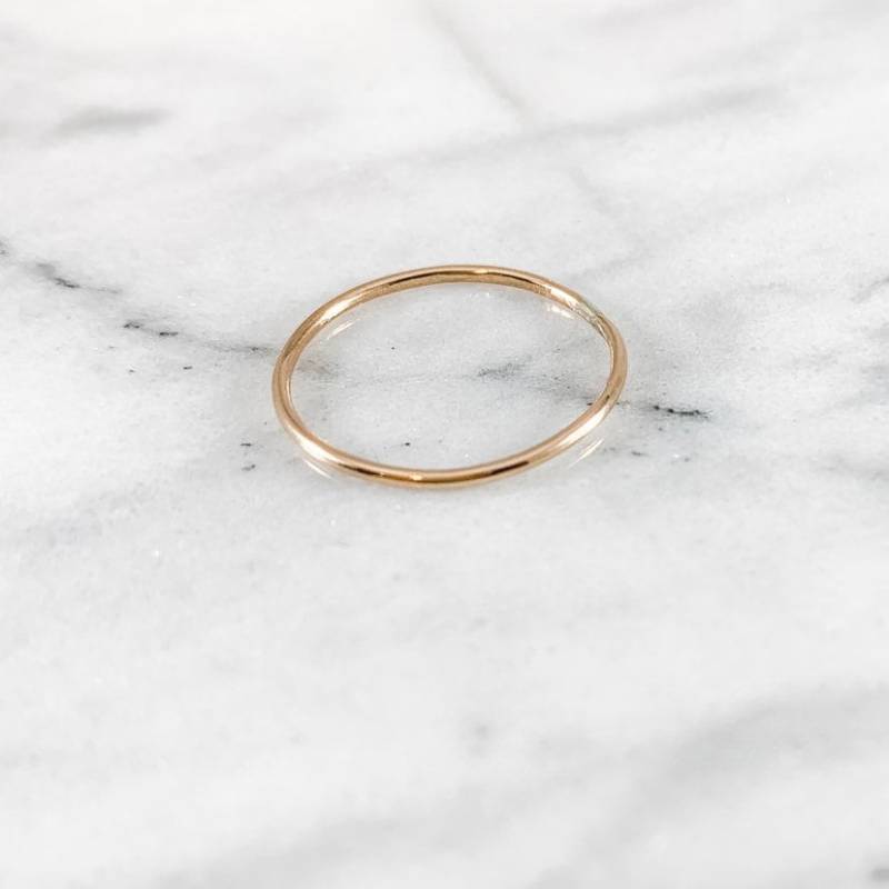 Gehämmerter Stapelring Argentium Sterling Silber, Gold, Roségold von SimplyChicJewelry86