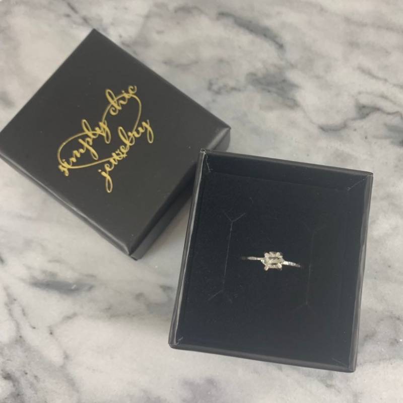 Herkimer Diamant Ring Rohquarz April Geburtsstein Herkimer Diamant Ring Rohquarz April Geburtsstein von SimplyChicJewelry86