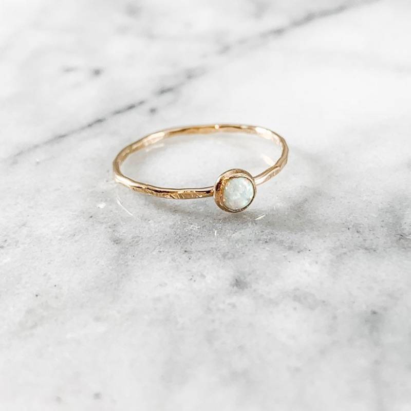 Opal Edelstein Ring Rosegold Sterling Silber Stacking Band Opal Edelstein Ring Rosegold Sterling Silber Stacking Band von SimplyChicJewelry86