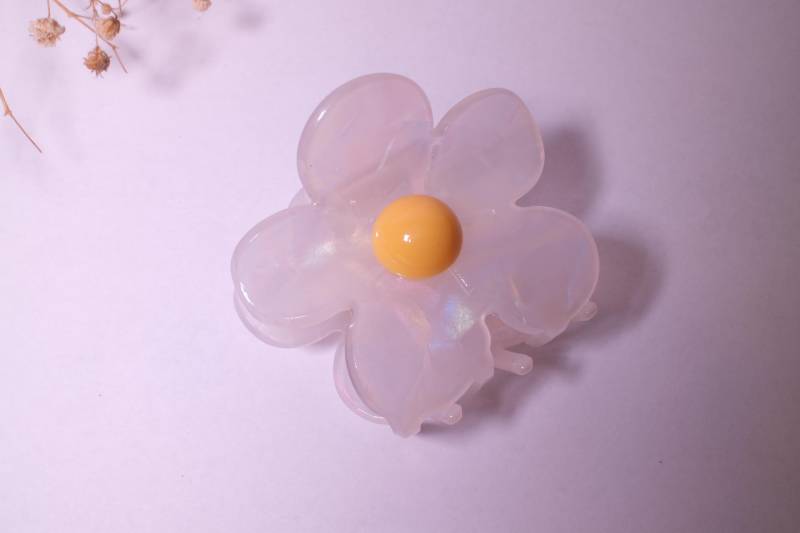 Acryl-Haarklammer "Gänseblümchen" - Strahlendes Haaraccessoire Im Blumen-Design von SimplyClip