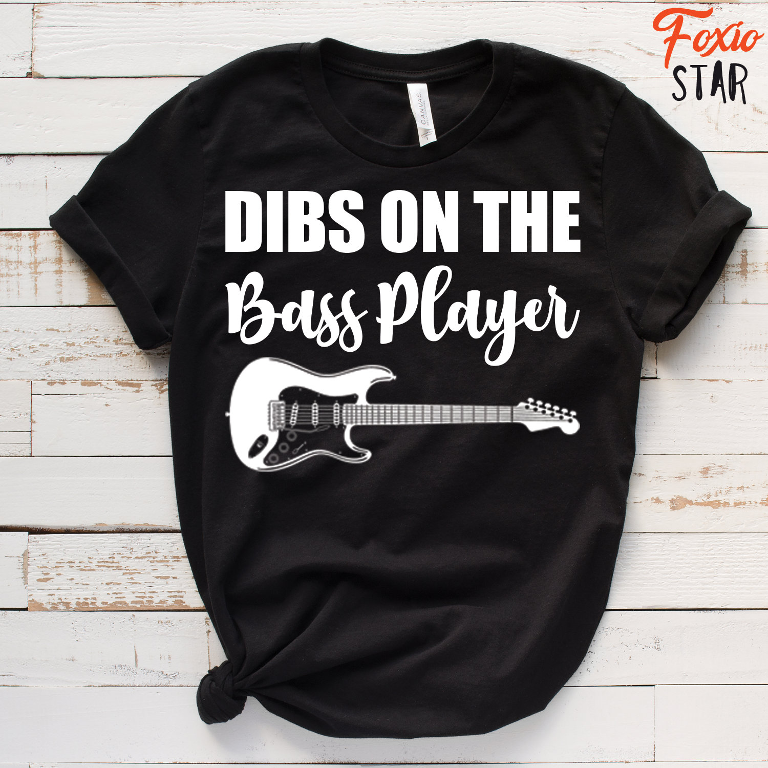 Dibs On The Bass Player T-Shirt Lustiges Musiker-T-Shirt von SimplyFableGraphics