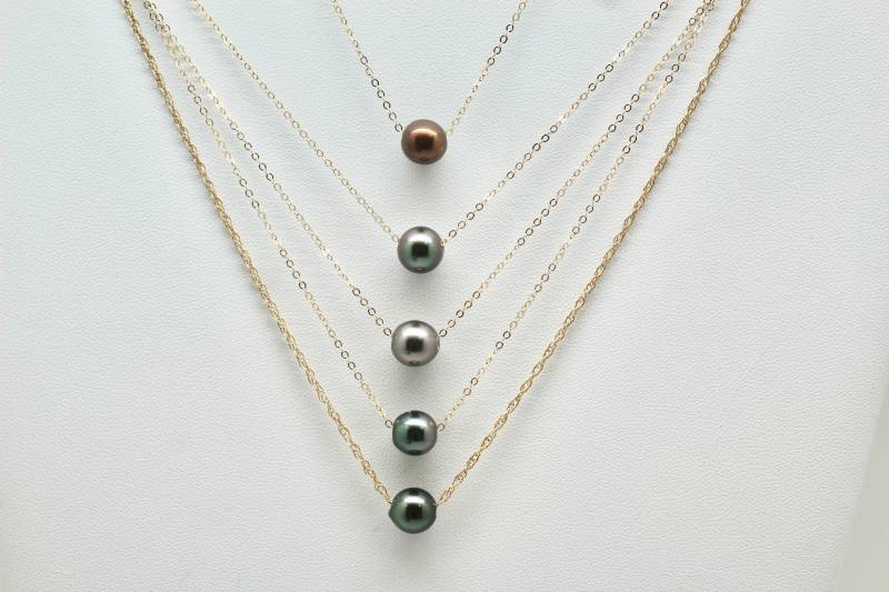 Floating Tahiti Perlenkette von SimplyKaiJewelry