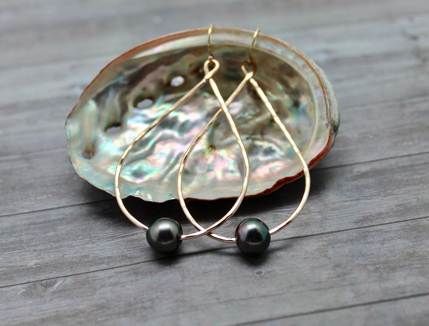 Tahiti Perle Tropfen Reifen von SimplyKaiJewelry