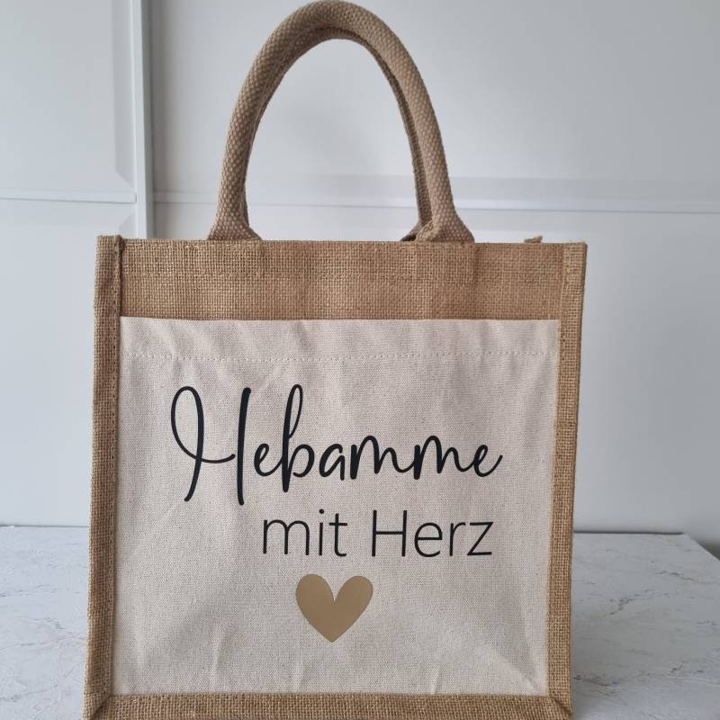 Jutetasche/Einkaufstasche Personalisierbar/ Geschenk Zum Geburtstag Für Die Hebamme Jutetasche/Einkaufstasche Personalisierbar/ Geschenk Zum Geburtstag Für Die Hebamme von SimplyNezi