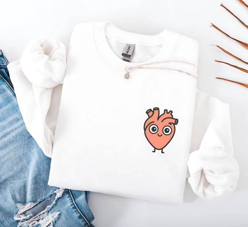 Krankenschwester Sweatshirt, Herz Kardiologie Pullover, Anatomie Sweater, Geschenk Für Pflegekräfte, Medizin Studenten, Pflegeschüler, Arzt von SimplyNurseThings