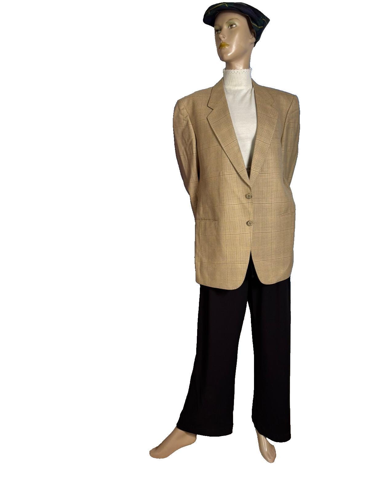 Vintage Yves Saint Laurent Blazer - Wool Silk Mix Checkered Men's Jacket Size Eu 54 Made in France Vintage Yves Saint Laurent Blazer - Wool Silk Mix Checkered Men's Jacket Size Eu 54 Made in France von SimplyOdd2014