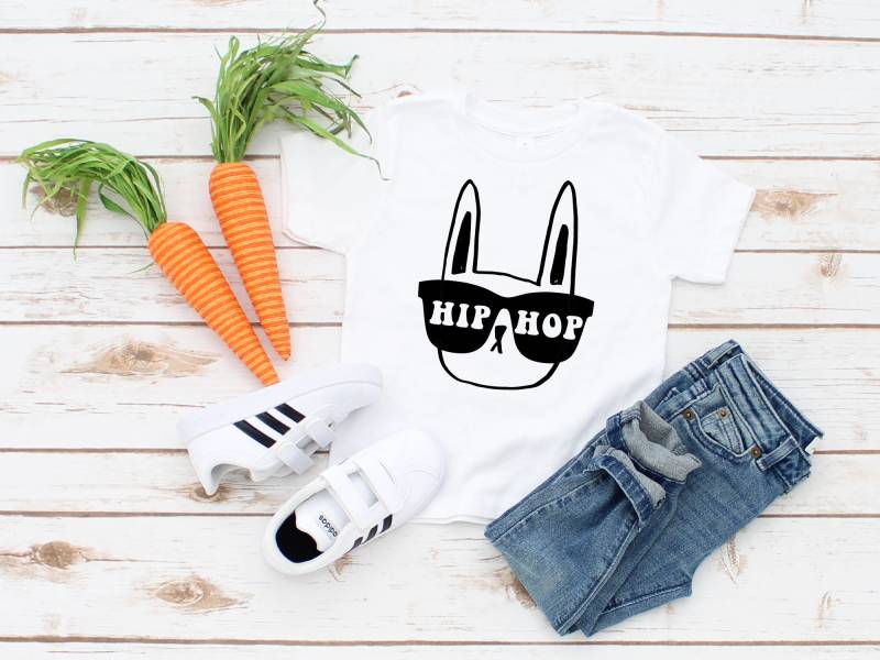 Ostern Shirts Für Jungen, Kleinkind Hippity Hip Hop Bunny, Lustige Shirt Kinder, Eiersuche, Ostergeschenk, Hier Die Küken von SimplySplendidStudio