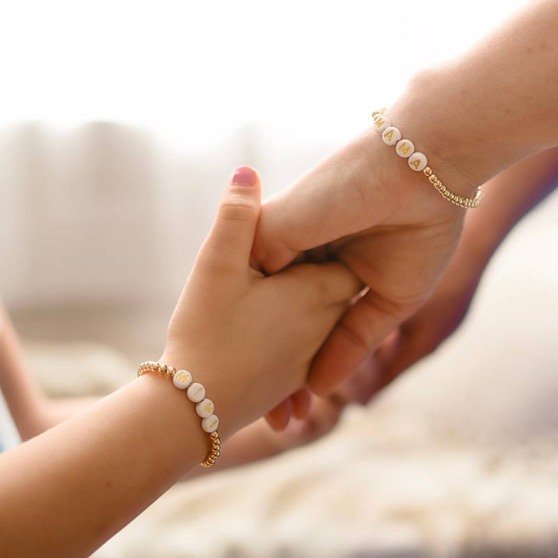 Benutzerdefinierte Mutter Tochter Passende Armband-Set, Personalisierte Twining Mama Und Ich Armbänder, Geschenk, Mini Freundschaftsarmband von SimplyStatedNY