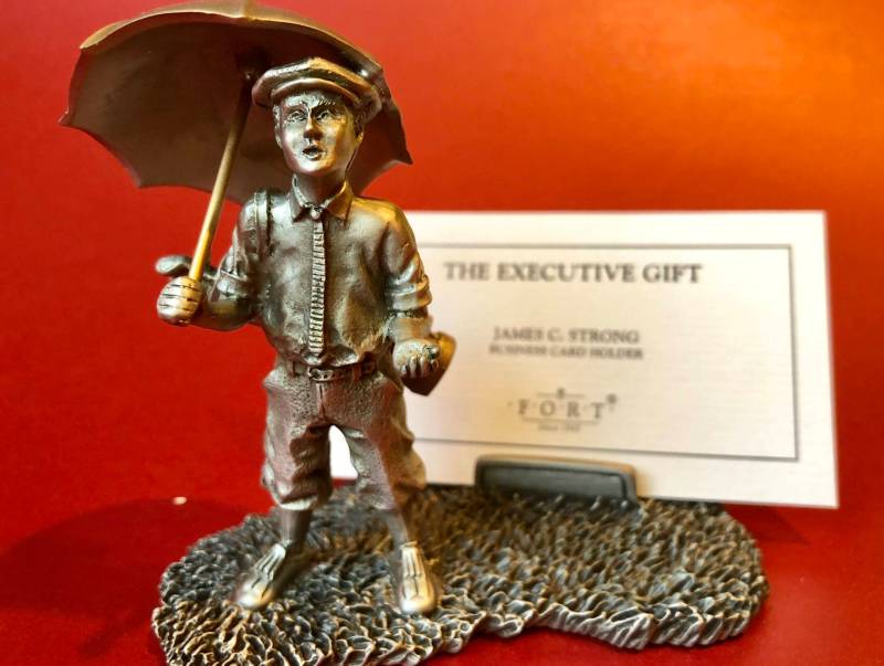 Vintage Zinn Golfer Visitenkartenhalter Vintage Zinn Golfer Visitenkartenhalter von SimplyStatedYou