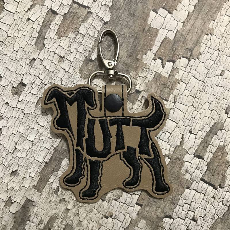 Mutt Text Fill Schlüsselband von SimplyStitchingNC