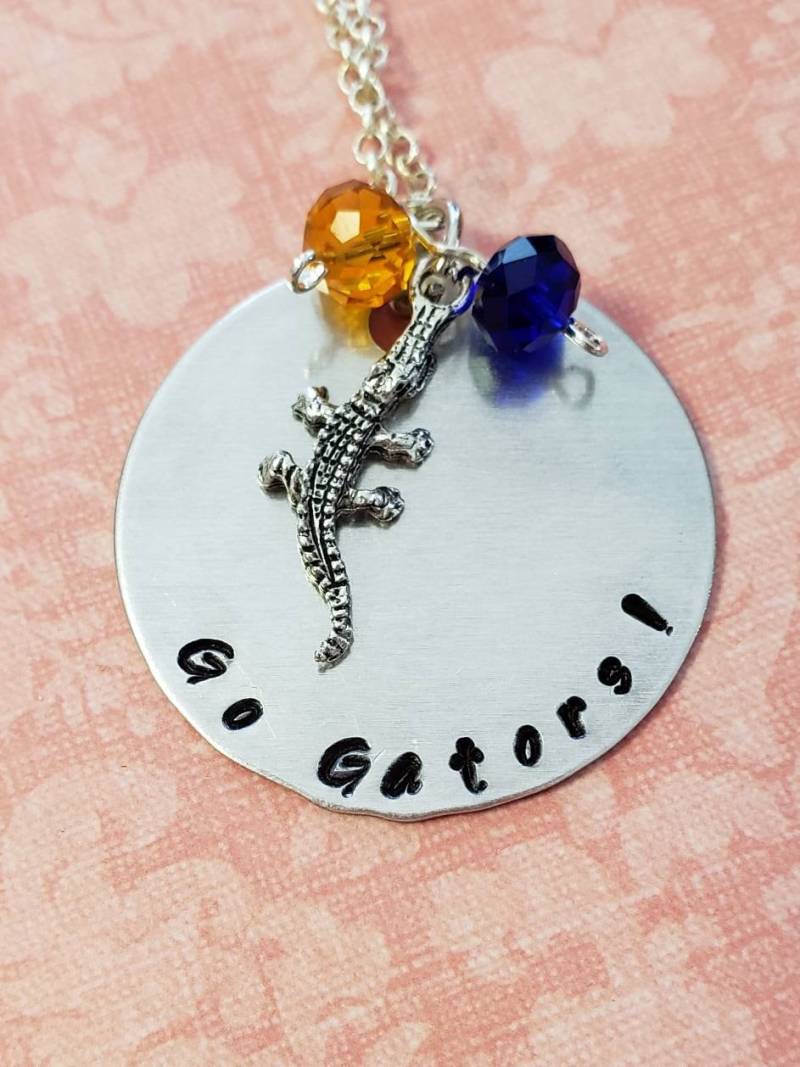 Handgestempelte Florida Gators Kette von SimplySweetHome