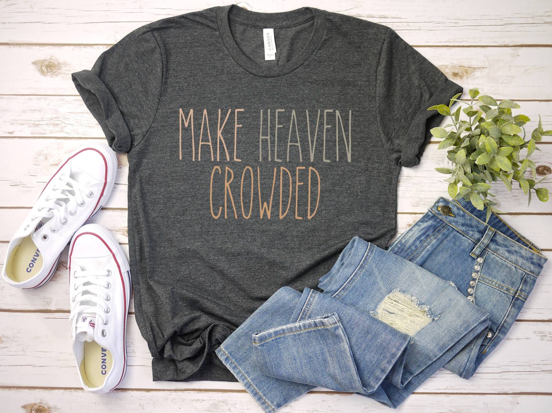 Machen Sie Den Himmel Überfüllt T-Shirt Jesus Christliche Hemden Glaubenshemd Religiöses Inspirierendes Hemd Bibelvershemd von SimplyTraded