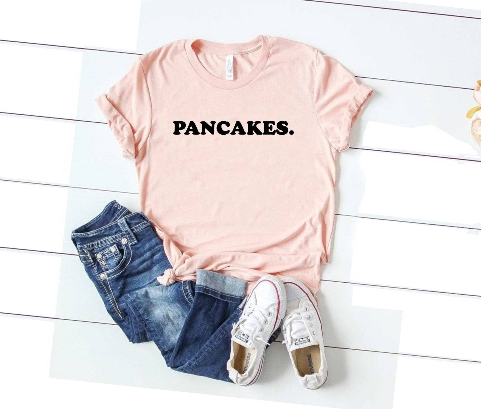 Pfannkuchen. Pfannkuchen Shirt Frühstück Liebhaber Geschenk Mama Wochenende T-Shirt Lustiges Papa Modernes von SimplyTraded