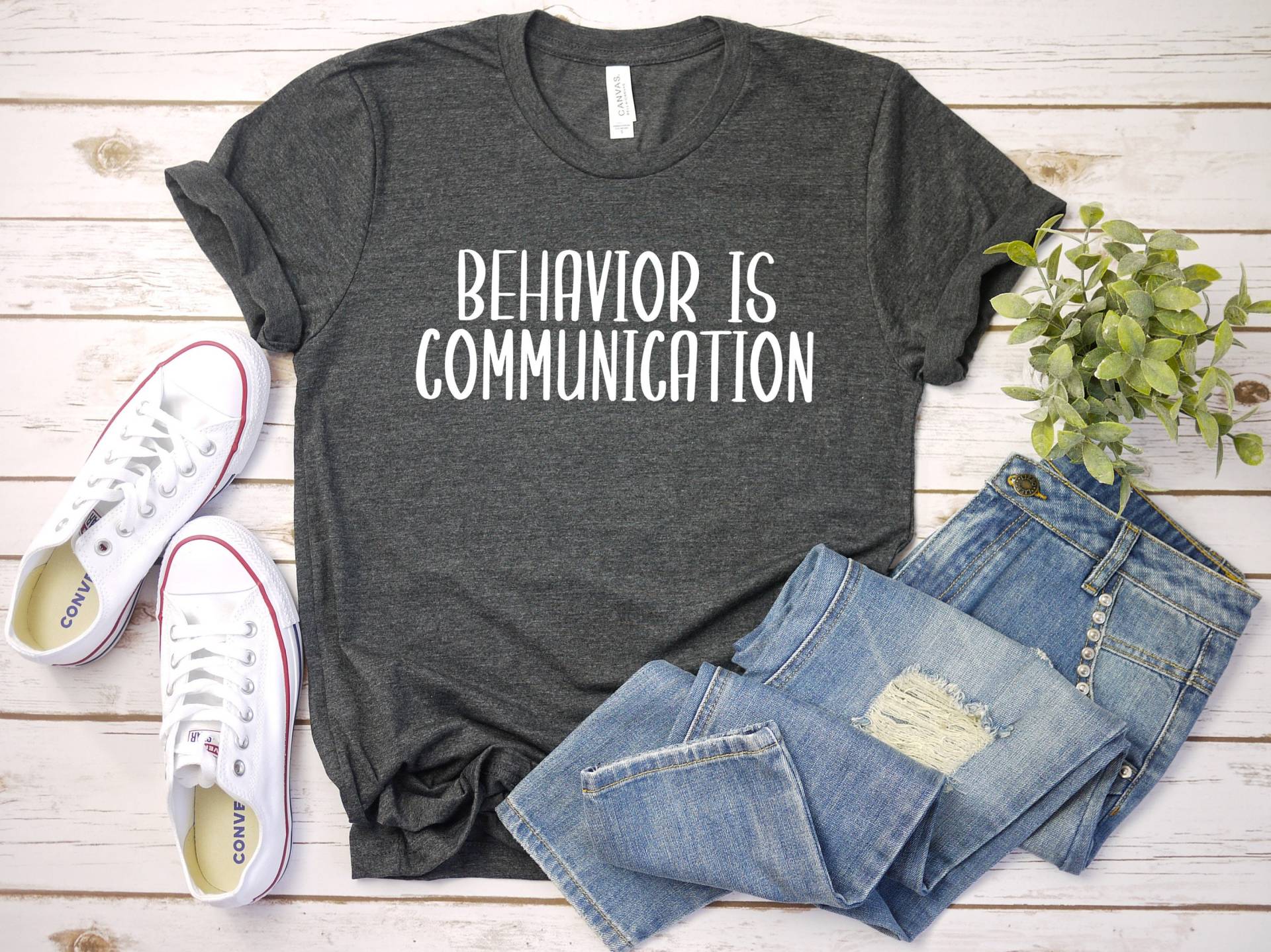 Verhalten Ist Kommunikation Einschluss Neurodiversität Shirt Sonderpädagogik T-Shirt, Autismus-Bewusstsein, Gleichheit Shirt, Legasthenie von SimplyTraded