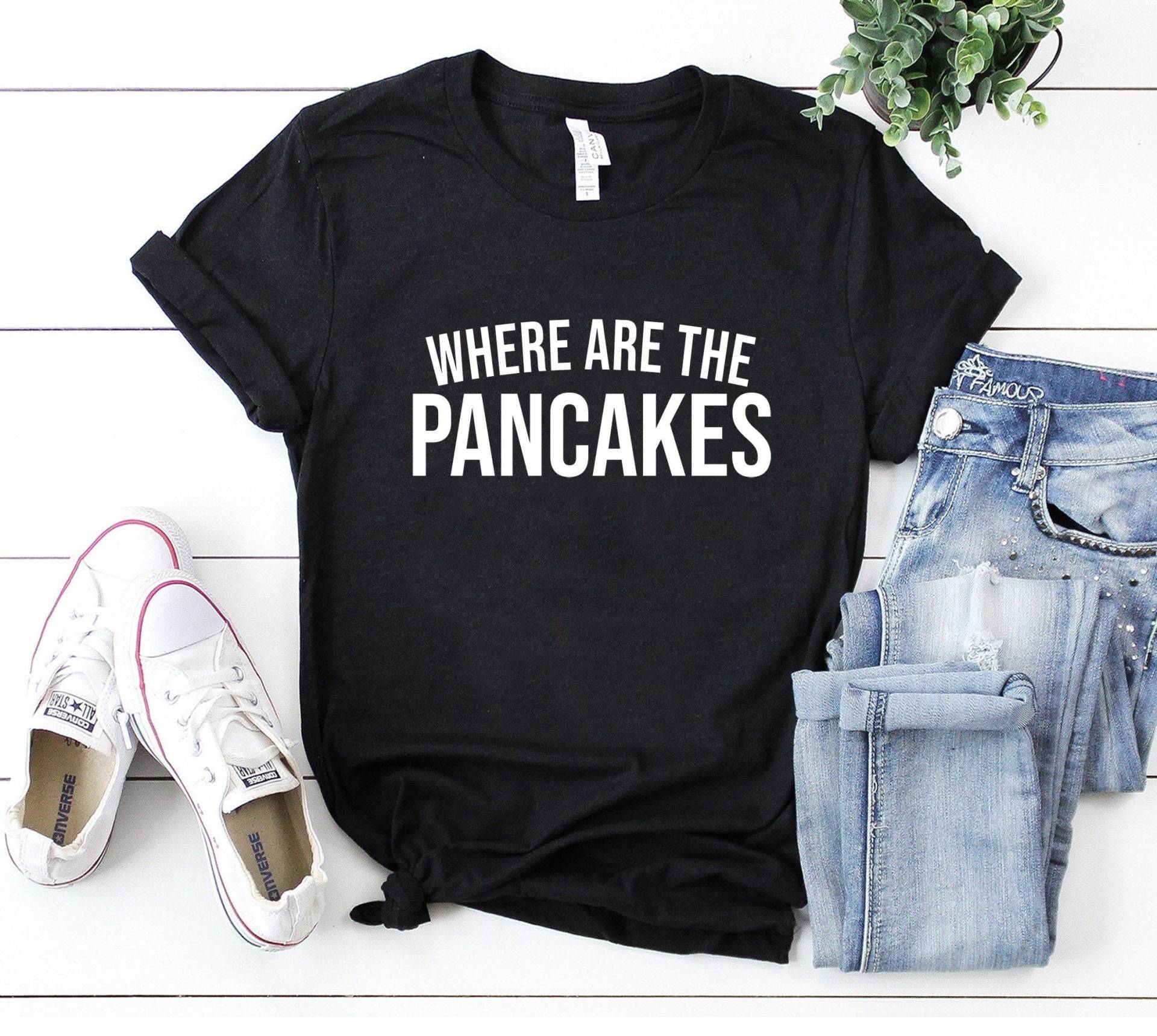 Wo Sind Die Pfannkuchen Shirt Frühstück Liebhaber Geschenk Mama Wochenende T-Shirt Lustiges Papa von SimplyTraded