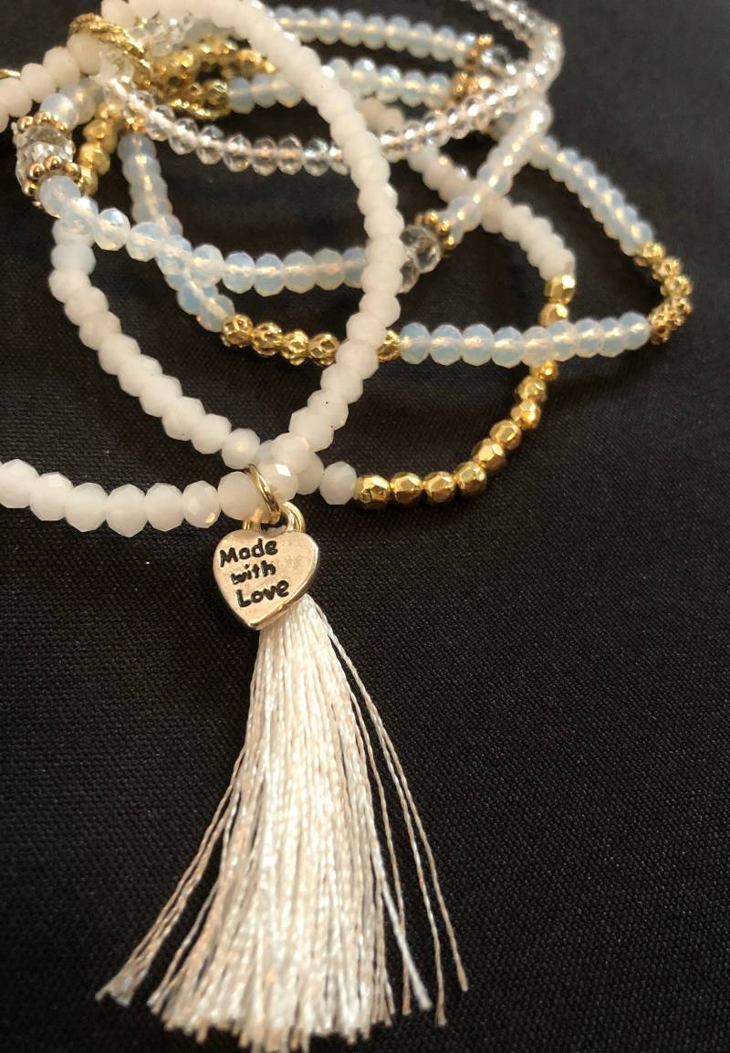 Fünf Strechty Perlen Armband von Simplytwinkle