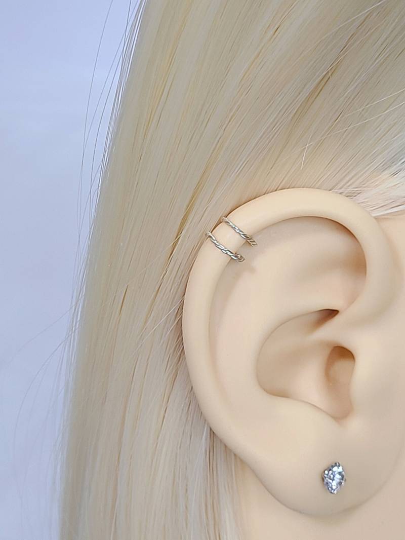 Gefälschte Doppel Ohrmanschette Swirl Knorpel Helix Conch Hoop Faux Clip Auf Zierlichen Ohrring Schmuck Kein Piercing Erforderlich Gefälschte Doppel Ohrmanschette Swirl Knorpel Helix Conch Hoop Faux Clip Auf Zierlichen Ohrring Schmuck Kein Piercing Erforderlich von SimplyyCharming