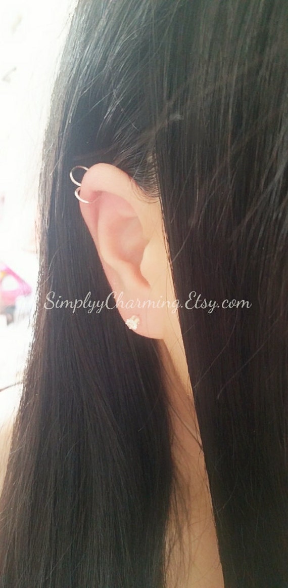 Herz Knorpel Helix Ohrring Niedlicher Zierlicher Ohrring, Einzigartiger Herzförmiger Draht - Sterling Silber/14K Gold Fill Herz Knorpel Helix Ohrring Niedlicher Zierlicher Ohrring, Einzigartiger Herzförmiger Draht - Sterling Silber/14K Gold Fill von SimplyyCharming