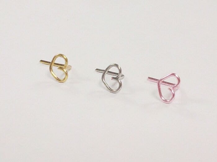 Herz Tragus Ohrring Winziger Draht Ohrstecker Einfacher Eleganter Schmuck - Sterling Silber/14K Gold Filled Herz Tragus Ohrring Winziger Draht Ohrstecker Einfacher Eleganter Schmuck - Sterling Silber/14K Gold Filled von SimplyyCharming