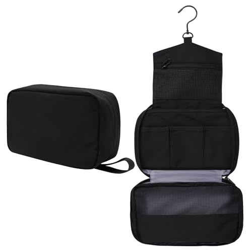 商品图片 Simpolor Hängender Kulturbeutel,Wasserdichter Reise-Kultur-Organizer mit Stabilem Haken,Kompakte Tragbare Kosmetiktasche für Damen Herren,Badezimmer-Aufbewahrungstasche Schwarz-L 商品图片 Simpolor Hängender Kulturbeutel,Wasserdichter Reise-Kultur-Organizer mit Stabilem Haken,Kompakte Tragbare Kosmetiktasche für Damen Herren,Badezimmer-Aufbewahrungstasche Schwarz-L von Simpolor