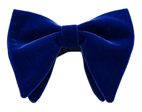 Simpowe Herren Fliege aus Samt, vorgebunden - Blau - Groß von Simpowe