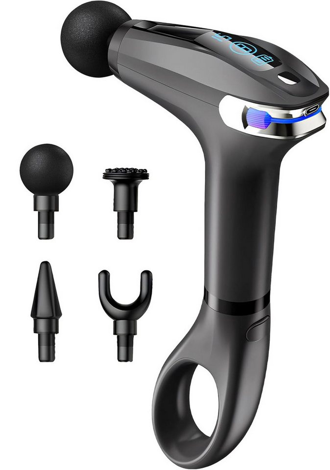 SinLaw Massagepistole Deep Tissue Massage Gun, Muskelentspannung Percussion Massage Gun, 1-tlg., 8 Stufen der Kraftregulierung, 15-Minuten-Timer, verlängerter Griff von SinLaw