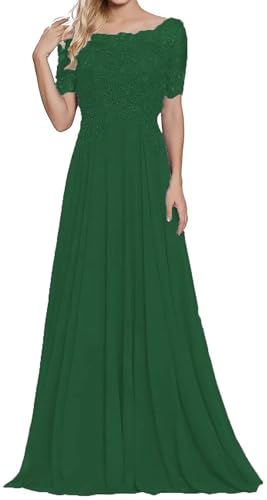 Sincemeet Damen Lange Mutter Der Braut Kleider Chiffon Perlen Spitzenkleid Brautjungfer Mit 1/497 Ärmeln Lang Formelle Abendkleid von Sincemeet