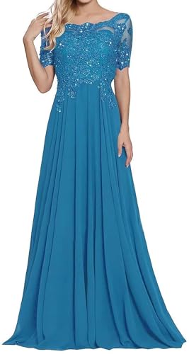 Sincemeet Damen Lange Mutter Der Braut Kleider Chiffon Perlen Spitzenkleid Brautjungfer Mit 1/22 Ärmeln Lang Formelle Abendkleid Sincemeet Damen Lange Mutter Der Braut Kleider Chiffon Perlen Spitzenkleid Brautjungfer Mit 1/22 Ärmeln Lang Formelle Abendkleid von Sincemeet
