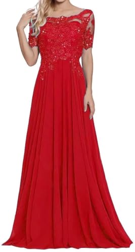 Sincemeet Damen Lange Mutter Der Braut Kleider Chiffon Perlen Spitzenkleid Brautjungfer Mit 1/557 Ärmeln Lang Formelle Abendkleid Sincemeet Damen Lange Mutter Der Braut Kleider Chiffon Perlen Spitzenkleid Brautjungfer Mit 1/557 Ärmeln Lang Formelle Abendkleid von Sincemeet