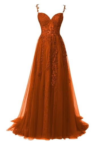 Damen Spitzenapplikation Brautjungfernkleid spaghettiträger Spitze a Linie formelle Abendkleider mit hohem Schlitz Damen Spitzenapplikation Brautjungfernkleid spaghettiträger Spitze a Linie formelle Abendkleider mit hohem Schlitz von Sincemeet