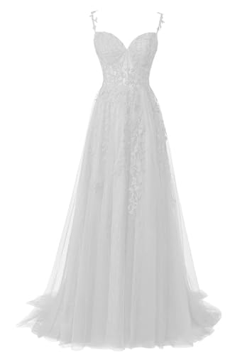 Damen Spitzenapplikation Brautjungfernkleid spaghettiträger Spitze a Linie formelle Abendkleider mit hohem Schlitz Damen Spitzenapplikation Brautjungfernkleid spaghettiträger Spitze a Linie formelle Abendkleider mit hohem Schlitz von Sincemeet