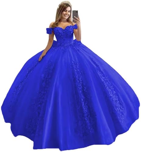 Schulterfrei Tüll Quinceanera Kleider Spitzenapplikation Sweetheart Ballkleid A-Linie Brautkleid Prinzessin Abendkleider Schulterfrei Tüll Quinceanera Kleider Spitzenapplikation Sweetheart Ballkleid A-Linie Brautkleid Prinzessin Abendkleider von Sincemeet