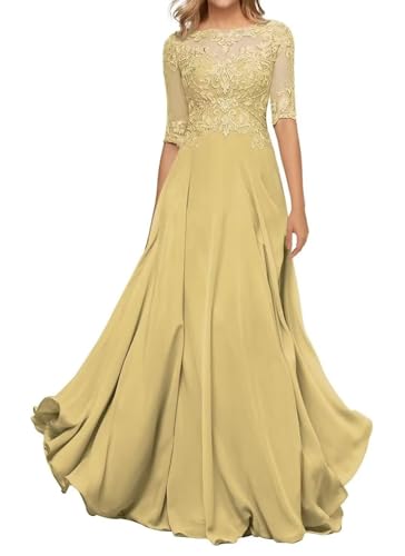 Sincemeet Damen Abendkleid Wadenlang Spitzen Brautmutterkleid Applikationen Chiffon Formales Abendkleider Sincemeet Damen Abendkleid Wadenlang Spitzen Brautmutterkleid Applikationen Chiffon Formales Abendkleider von Sincemeet