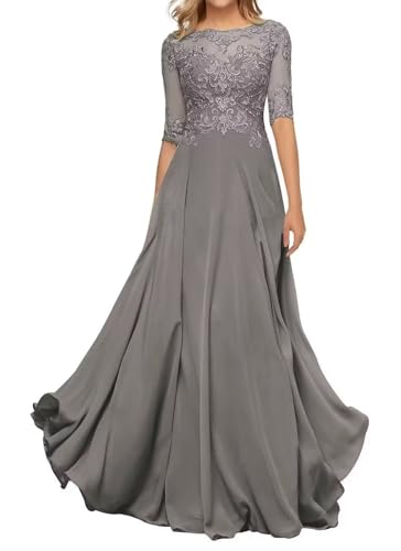 Sincemeet Damen Abendkleid Wadenlang Spitzen Brautmutterkleid Applikationen Chiffon Formales Abendkleider Sincemeet Damen Abendkleid Wadenlang Spitzen Brautmutterkleid Applikationen Chiffon Formales Abendkleider von Sincemeet