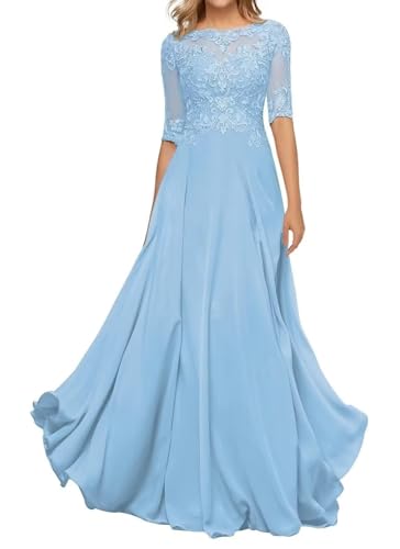 Sincemeet Damen Abendkleid Wadenlang Spitzen Brautmutterkleid Applikationen Chiffon Formales Abendkleider Sincemeet Damen Abendkleid Wadenlang Spitzen Brautmutterkleid Applikationen Chiffon Formales Abendkleider von Sincemeet