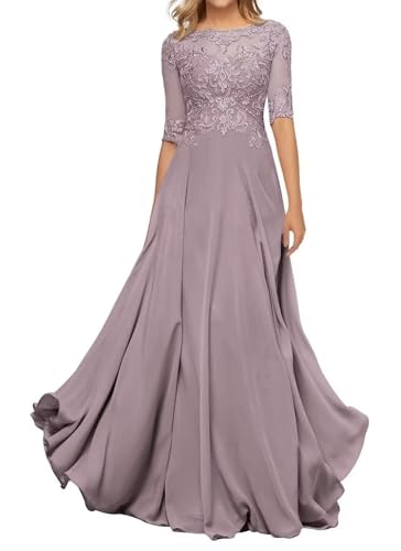 Sincemeet Damen Abendkleid Wadenlang Spitzen Brautmutterkleid Applikationen Chiffon Formales Abendkleider Sincemeet Damen Abendkleid Wadenlang Spitzen Brautmutterkleid Applikationen Chiffon Formales Abendkleider von Sincemeet
