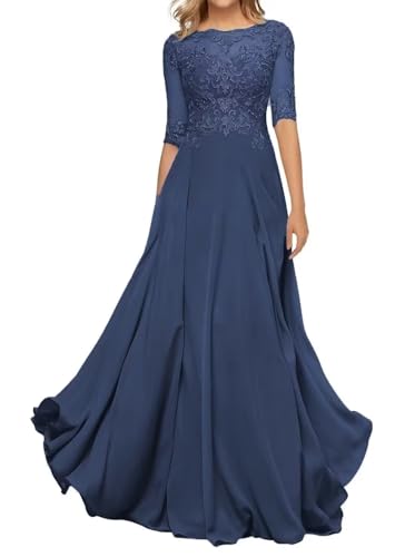 Sincemeet Damen Abendkleid Wadenlang Spitzen Brautmutterkleid Applikationen Chiffon Formales Abendkleider Sincemeet Damen Abendkleid Wadenlang Spitzen Brautmutterkleid Applikationen Chiffon Formales Abendkleider von Sincemeet