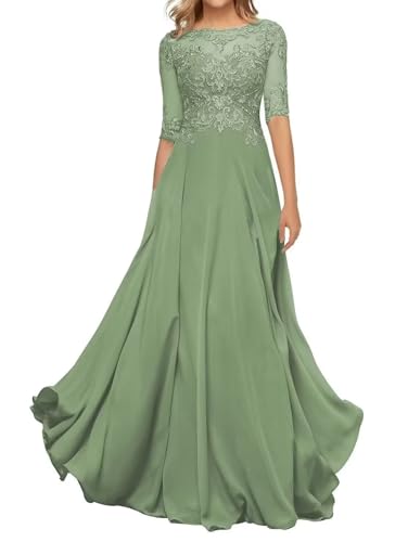 Sincemeet Damen Abendkleid Wadenlang Spitzen Brautmutterkleid Applikationen Chiffon Formales Abendkleider Sincemeet Damen Abendkleid Wadenlang Spitzen Brautmutterkleid Applikationen Chiffon Formales Abendkleider von Sincemeet